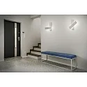 Helestra LED Design-Wandleuchte DEX, IP20, indirekt, Reflektor drehbar, 13W 3000K 890lm, CRi >90, dimmbar, alu poliert / mattweiß