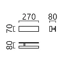 Helestra LED Design-Wandleuchte DEX, IP20, indirekt, Reflektor drehbar, 13W 3000K 890lm, CRi >90, dimmbar, alu poliert / mattweiß
