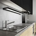 Helestra LED Wall luminaireSLATE 60 LED Mirror lamp IP44 black matt