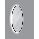 Helestra LED Wandspiegel VIDO, IP44, Ø 70cm, indirekt, 35W 27000-6500K, CRi >90, mit Touch-Sensor + Spiegel-Heizung