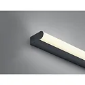 Helestra Wandleuchte PONTO-S, IP44, 90cm, direkt, 18W 3000/4000K 1460lm, CRi >90, schaltbar, Acryldiffusor weiß, mattschwarz