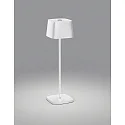 Outdoor LED Akku-Tischleuchte KORI, IP65, 2.2W 2700K 120lm, indirekt, mit Touch-Dimmer, mattweiß