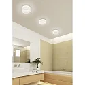Helestra LED Ceiling luminaire LIV 30 LED Bathroom luminaire, IP30, white matt