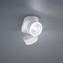 Helestra LED Deckenstrahler PAX, IP20, 2-flammig, 15W 2900K 1120lm 12°, CRi >90, dimmbar, verstellbar, mattweiß / Glas klar