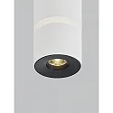 Helestra Deckenleuchte ROK, IP20, zylindrisch, direkt / indirekt, 10W 2700K 1020lm 20-60°, CRi >90, dimmbar, mattweiß