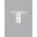 Helestra Deckenleuchte ROK, IP20, zylindrisch, direkt / indirekt, 10W 2700K 1020lm 20-60°, CRi >90, dimmbar, mattweiß