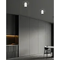 Helestra Deckenleuchte ROK, IP20, zylindrisch, direkt / indirekt, 10W 2700K 1020lm 20-60°, CRi >90, dimmbar, mattweiß