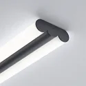 Helestra LED Wand-/Deckenleuchte LOOM, 90cm, 36W, 3000/4000K, 4060lm, IP44, CCT, mattschwarz
