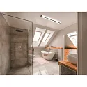 LED Wand-/Deckenleuchte LOOM, 120cm, 40W, 3000/4000K, 4550lm, IP44, CCT, mattschwarz