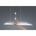 Helestra LED Pendant luminaire SALLY LED, IP20, nickel matt - chrome
