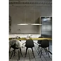 Helestra LED Pendant luminaire SALLY LED, IP20, nickel matt - chrome