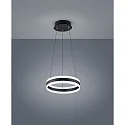LED Pendelleuchte LIV 40, IP20, Ø 40cm, 49W 2900K 3650lm, CRi >90, Höhe verstellbar, dimmbar, mattschwarz