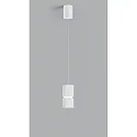 pendant luminaire ROK 1 flame, adjustable, direct / indirect, focusable IP20, white matt dimmable
