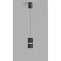 Pendelleuchte ROK, IP20, 1-flammig, direkt / indirekt, 10W 2700K 1020lm 20-60°, CRi >90, dimmbar, EASY-Lift, schwarz / gold