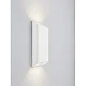 Helestra wall luminaire TOCO square, direct / indirect IP54, white matt dimmable