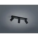 LED Deckenstrahler RIWA, IP20, 3-flammig, 24W 2700K 1440lm 30°, CRi >90, dimmbar, mattschwarz