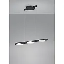 LED Pendelleuchte POLE, 3-flammig, IP20, mattschwarz eloxiert