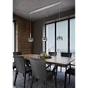 Helestra LED Pendelleuchte FLUTE, IP20, 3-flammig, 19W 2800K 1320lm, CRi >90, dimmbar, ohne Glasschirm, chrom