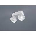 LED Decken-Strahler NAKA, IP20, 2-flammig, 30W 2800K 2340lm 38°, CRi >90, dimmbar, verstellbar, mattweiß