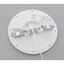Helestra LED Deckenleuchte BIS, IP54, Ø 23cm, Einbau + Aufbau, 10/15/18W 3000/4000/6500K 1650lm 120°, mattweiß