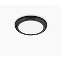 Helestra LED Decken-Einbauleuchte BIS, rund, 18W, 3000-6500K, 1650lm, IP54, CCT Switch, mattschwarz