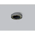 LED Außendeckenleuchte SAY, rund, 13W, 3000K, 1020lm, IP65, graphit/Glas klar