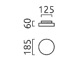 Helestra LED Außendeckenleuchte SAY, rund, 13W, 3000K, 1020lm, IP65, graphit/Glas klar