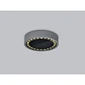 Helestra LED Außendeckenleuchte SAY, rund, 25W, 3000K, 2090lm, IP65, graphit/Glas klar