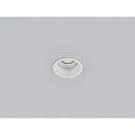 Decken-Einbauleuchte NESO, 1-flammig, rund, GU10, max. 6W, IP20, schwenkbar, mattweiß