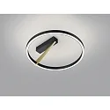 LED Deckenleuchte ELARA, rund, 25W, 2700K, 1930lm, IP20, dimmbar, schwarz/gold