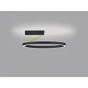 Helestra LED Deckenleuchte ELARA, rund, 25W, 2700K, 1930lm, IP20, dimmbar, schwarz/gold