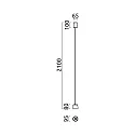 Helestra pendant luminaire OVE IP20, black, white dimmable