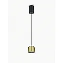 Helestra pendant luminaire OVE IP20, gold, black dimmable