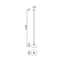 pendant luminaire SICA 1 flame IP20, black matt dimmable