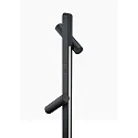 Helestra LED Stehleuchte CONI, 2-flammig, stabförmig, 18W, 2700K, 1780lm, IP20, dimmbar, mattschwarz