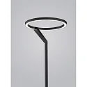 Helestra LED Stehleuchte ELARA, mit Ringkopf, 13,5W, 2700K, 920lm, IP20, dimmbar, mattschwarz