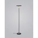 LED Stehleuchte ELARA, mit Ringkopf, 13,5W, 2700K, 920lm, IP20, dimmbar, schwarz/gold