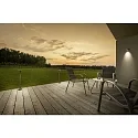Helestra LED Wand- und Deckenleuchte LUR, eckig, 10,5W, 3000K, 710lm, IP54, graphit
