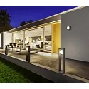 Helestra LED Außenwandleuchte DAY, rechteckig, 8,3W, 3000K, 590lm, IP65, graphit