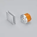 Helestra LED Einbauleuchte CANO, quadratisch, 9,7W, 2700K, 120lm, IP20, aluminium matt