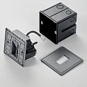 Helestra LED Außen-Einbauleuchte LES, rechteckig, 4W, 3000K, 170lm, IP65, graphit