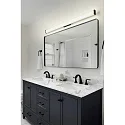 Helestra LED Wandleuchte ALLA, rechteckig, 12W, 3000-4000K, 1210lm, IP44, CCT Switch, chrom