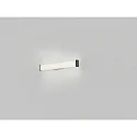 LED Wandleuchte ALLA, rechteckig, 12W, 3000-4000K, 1210lm, IP44, CCT Switch, mattschwarz