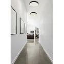 Helestra wall and ceiling luminaire TYRA LED IP20, black, white dimmable