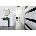 Helestra mirror with lighting TYRA LED IP20, black dimmable