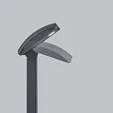 Helestra LED Pollerleuchte LUR, eckig, 10,5W, 3000K, 710lm, IP54, graphit