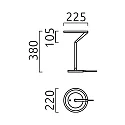 Helestra LED Tischleuchte ELARA, mit Ringkopf, 12W, 2700K, 820lm, IP20, dimmbar, mattschwarz