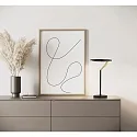 Helestra LED Tischleuchte ELARA, mit Ringkopf, 12W, 2700K, 820lm, IP20, dimmbar, schwarz/gold