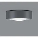 LED Außendeckenleuchte POSH, IP65, 6W 3000K 320lm, Glaslinse klar / Aluminium-Druckguss, graphit