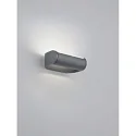 Helestra Außenwandleuchte LUZ 44, IP54, direkt / indirekt (Kopf drehbar), 9W 2700K 850lm, CRi >90, satiniert, graphit